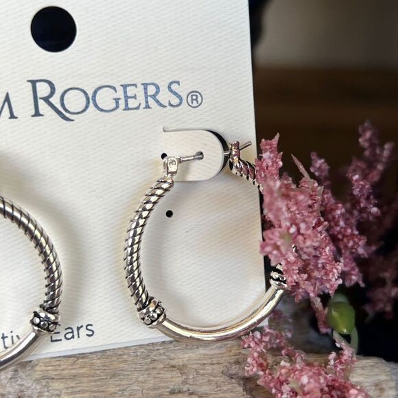 Kim Rogers Fashion Earrings Silver Western $16ea / 3 for $25 - Picture 6 of 7
